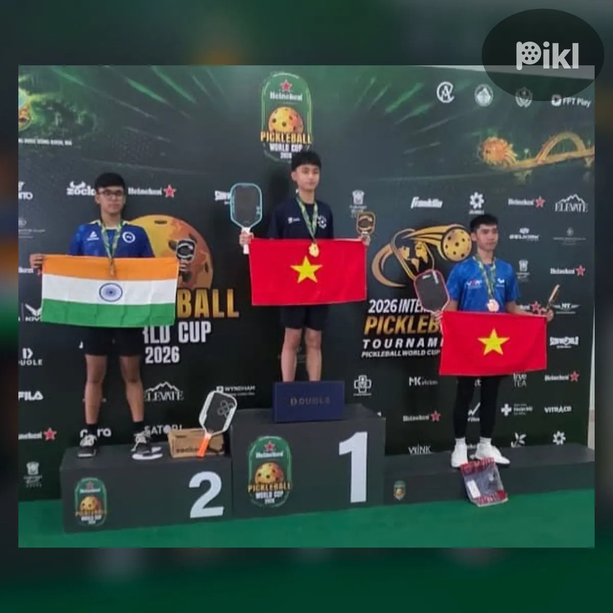 Medal ceremony — Amateur · Men's Singles · ALL AGES · ≥ 4.0